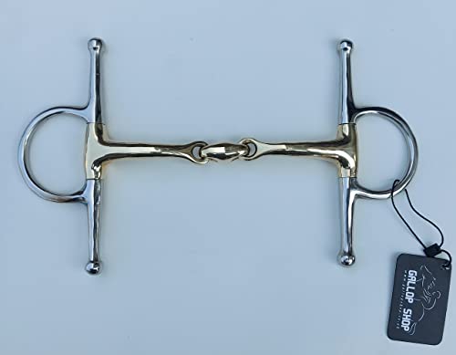 Full Cheek Curved Snaffle Bit German Silver Mouth Piece/Horse Bits