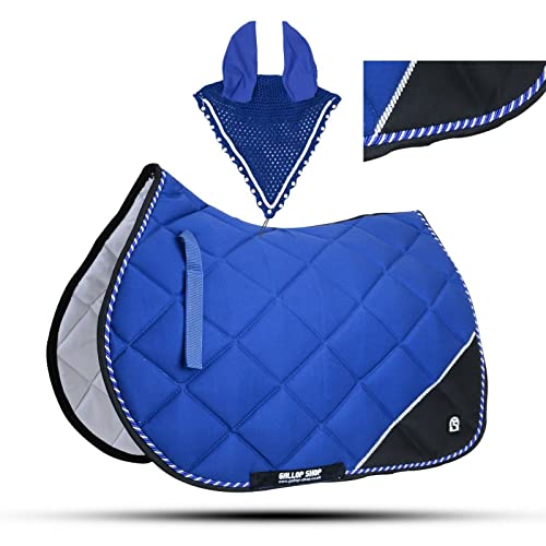 GLP Numnah General Saddle Pads Jewel Trimming Amara Palm Free Ear (Ship from USA)