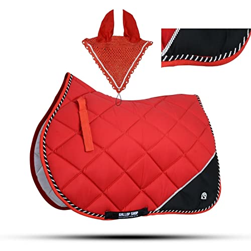 GLP Numnah General Saddle Pads Jewel Trimming Amara Palm Free Ear (Ship from USA)