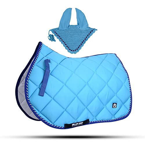 GLP General Saddle Pads with Matching Fly Veil Set (Ship from USA)