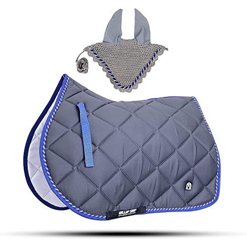 GLP General Saddle Pads with Matching Fly Veil Set (Ship from USA)