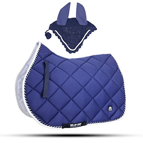 GLP General Saddle Pads with Matching Fly Veil Set (Ship from USA)