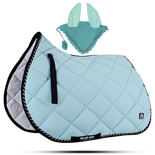 GLP General Saddle Pads with Matching Fly Veil Set (Ship from USA)