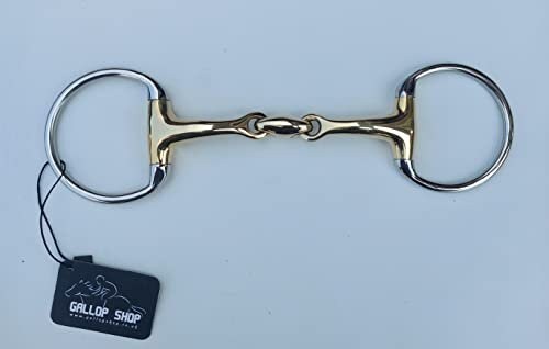 Eggbutt Snaffle Bit/German Silver Curved Mp Lozenge/Horse Bits