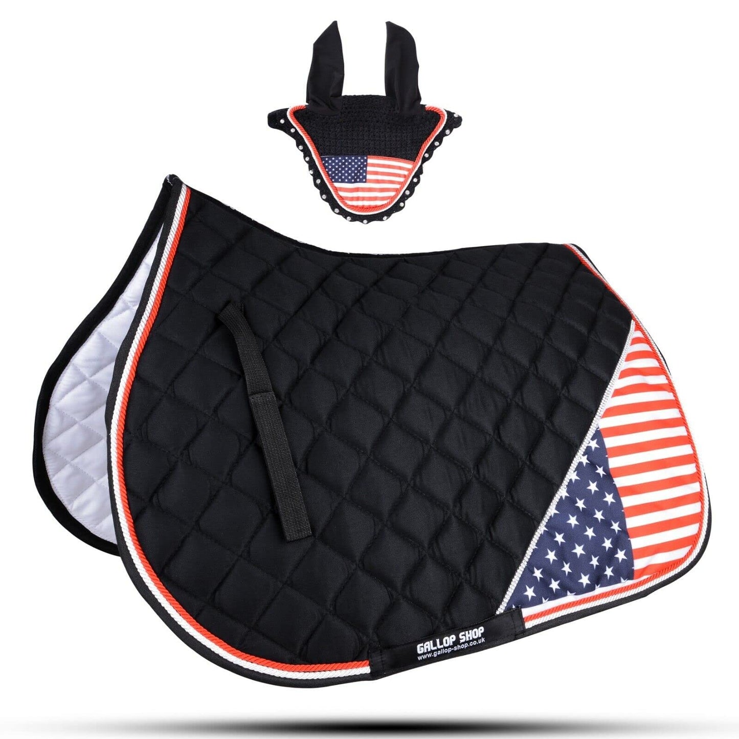 GLP Patriot Series Horse Saddle Pad/National Flag Saddle Pad Set/Numnah Cloth (Ship from USA)