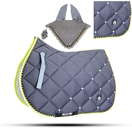 Numnah Horse Saddle Pad With Matching Ear Bonnet (Ship From USA)…